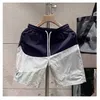 Shorts for Mens Summer Fashion Label Color Matching Losse en veelzijdige casual Sports Quick Drying Beach