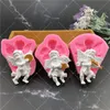 Kinds Sugarcraft Angel Silicone Stampo Ala ala a ciondolo Fondante 3D Bambino Forma Torta Strumenti di decorazione di decorazioni cioccolato Gumpaste Art Stampo