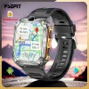 Watches Dual Cameras Smart Watch 4G Network SIM Card 1.96 cala GPS WiFi NFC 16G ROM Google Play IP67 Android Men Men Fitness Smartwatch