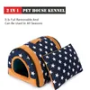 Removable Pet Dog House Kennel Cat Litter Nest With Mat Foldable Cat House For Small Medium Dogs Pet Animal Cave Travel Dog Bed