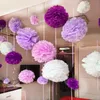 12 cm / 15 cm / 20 cm / 25 cm / 30 cm / 35 cm (4-14 pouces) Mariage Paper décoratif Pompoms Pom Pom Balls Party Decor Home Tissue Anniversaire Decor