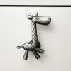 Poignée de placard en alliage de zinc poignée de meubles de cuisine bouton de porte de porte girafe meuble de meubles tiroir de traction