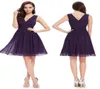 Chiffon Country Bridesmaid Dresses Knee Length Party Dresses New Short Beach Bridesmaid Dress Burgundy Purple Royal Blue8074414