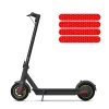 1 Set Scooter Scooter Autocollant réfléchissant anti-curseur pour la série NineBot Max G30 / ES Couleur vive imperméable réfléchie