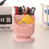 2022 Pen Kawaii Desk Accessories School Supplies Organizador Escritorio Plastic Pen Holder Creative Cute Multifunctional Storage