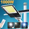 Solar Street Lights Outdoor -Bewegungssensor LED -Lampe Dämmerung für Dawn Solar Flood Light mit Fernbedienung, IP65 wasserdicht