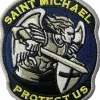 Patches brodées 3D Saint Michael Protect Us Us Tactical Hook Badge for Cap Applique Military Brass Patch Clothes Stickers