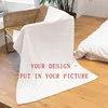 RULDGEE DIY Customized Flannel Blanket Sofa Cover Custom Throw For Kid Plush Personalized Air Conditioning Blankets for Beds