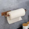 Держатели туалетной бумаги розово -золотом держатель туалетной бумаги Клей 304 нержавеющая сталь для ванной комнаты кухонная бумага