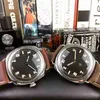 Mekanisk safir Automatisk spegelstorlek 47mm 16mm första lager Cowhide Watch Band med original Buckle Automatiska vattentäta armbandsur EGT3