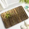 Zen Bamboo salle de bain de salle de bain tapis de bain encre paysage noir orchidée de fleurs de fleurs jardin paysage cuisine home tapis décor de tapis sans glissement