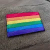 LIBERWOOD Rainbow Flag Embroidered Patch Pride Gay LGBT Tactical Applique for Clothes Hat Military Emblem with Hook and Loop