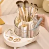 Boîtes de rangement Créatic Rotary Makeup Brush Container Desktop Cosmetics Box divisé porte-stylo