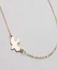 10PCS N107 Gold Silver Tiny Soar Flying Bird Necklace Peace Dove Necklace Little llow Baby Bird Necklaces Abstract Necklaces7456601