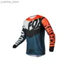 Cycling Shirts Tops Enduro bicycle sleeve bicycle jersey downhill shirt Camiseta motorcycle off-road T-shirt Mx mountain bicycle costume Hpit jersey Y240410