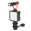 Tripés Ulanzi Pt3 Metal Extension Bar 3 Montes de sapatos frios para Zhiyun Smooth 4/DJI OSMO/Vimble 2 LED LED LED BYMM1