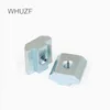 Whuzf m3 m4 m5 m6 m8 m10 t block noix carrée t-track noix de marteau coulissante pour le profil en aluminium de fixation 2020 3030 4040 4545
