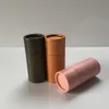 Tubo de empaque de papel Kraft de 30 piezas redondas de cajas de cartón pequeñas Caja de embarcación de gotero de vidrio Caja de tubo marrón redondo