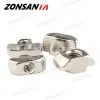 Écrou à fente Zonsanta T M3 M4 M5 M6 M8 T HAMMERIE COST-NUR COLADE CONNECTÉ PIÈCES 3D IMPRIDANTS CONNECTOR 2020 3030 4040 Profil en aluminium