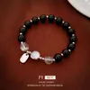 Nieuwe Chinese Cat's Eye Stone Square Brand Agaat kralen Bracelet Modieuze veelzijdige stijl Bracelet, Kleine en populaire handwerk