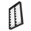 メガネディスプレイケース16ペアサングラス用の折りたたみ式蓋付きの収納ボックスボックスブラックホワイト2417