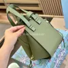 Klasyczny Hammock LoEew 2024 Hiszpańska torba Lady Torby Mini Tote Skórzane skrzynki z Lichee Wzór przenośny wiadro sznurka