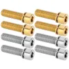 4pcs bici a gambo a gambo in lega gambo in lega viti esagonali interne m7x20/25 mm Accessorio per bici