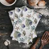 Summer Conch Shell Starfish Kitchen Towel Cleaning Cloth Microfiber Soft Household Super Absorbent Dish Washing Cloth