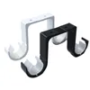 2pcs Double Curtain Rod Brackets Window Hardware Hook Holder Hanger Home Decor Y98E