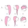 Турбан быстрый сухой микроволокно для волос полотенце Большое волшебство с двойными боковыми шляпами
