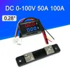 Mini Voltmetro digitale Amperometro DC0-100V 50A 100A Pannello AMP Volt Volt Corrente Tester Tester Display Dual LED blu Red