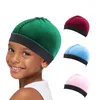 Dzieci aksamitne kopuła fala czapka elastyczna okrągła czapka czapka czapka bonnet Dzieci