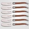 4-10st Laguiole Butter Knives Rose Wood Handle Butter Spatula Jam Spreader Cake Slicer Cheese Spreader Knife Wood Cotlary