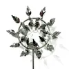 Wind Chime Solid Color Leaf Patterns Windmill Metal Ornament Decorative Artware for Home Office Shops