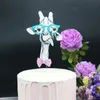 2019 Nowy jednorożec ciasto akrylowe Topper Alpaca wielkanocny królik Topper na urodziny