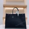 Дизайнер Rive Gauche Tote Bag Высококачественная большая мощность Canvas и плетение кожаной сумочка летняя пляжная сумка мода писем с покупками сумки