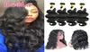 Bundle indiani pre -pizzicati con 3 360 bundle di capelli umani con onda del corpo frontale in pizzo con estensioni di capelli di chiusura frontale 360 5811288 5811288