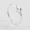 Cluster Rings RORU 925 Sterling Silver Fashion Geometric Simple Hollow Out Butterfly Finger For Women Party Sparking Jewelry Gifts