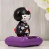 Car Solar Kimono Kokeshi Swing Dashboard Japanese Figure Miniature Dolls Dancing Powered Geisha Head Shaking Decoration