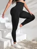 Actieve broek Chrleisure yoga dames borst shapewear fitness push up panty training buik legging sporten sexy run zwart