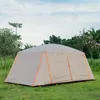 Tents And Shelters Fully Covered Large Size Ultralarge 4 6 812Persons Double Layers Outdoor 2living Rooms 1hall Family Camping Tourist Tent