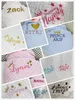 Naam Gepersonaliseerde mousseline deken Baby Swaddle Wrap Pasgeboren Custom Peuter Crib Bed Stroller Deken Baby Shower Verjaardagscadeau