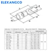 100pcs SV2 Série isolée Fork Fork Spade U-Type Connecteur Electrical Crimp Terminal pour 16-14AWG 1,5-2,5 mm Câble