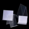 1 pc Clear Acrylic Bookends Desk Organizzatore Desktop Shelf Book Portatore Scuola Stationery Office Accessori Decorazione