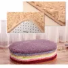 NEW 50*30cm Plush Rug Mat Magic Slip-Resistant Pad Bedroom Oval Carpet Floor Mats Floor Door Mat