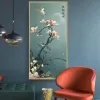 Nadelarbeit, DIY Orchid Magnolia Kreuzstich Set für das vollständige Stickkit, Vögel Blumen gedrucktes Muster Kreuzstich-Hochzeitsgeschenk