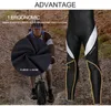 WOSAWE Cycling Bib Pants MTB Reflective Men Women With 3D Gel Pad Bicycle Bike Downhill Trousers Windproof Long Tights MTB Pants