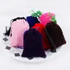 10 PCs/lote 5x7cm 7x9cm 9x12cm 10x15cm bolsas de veludo coloful de coloful