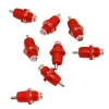 10pcs Poultry Chicken Nipple Drinker Brinking Fountain Red Spring Type Eau de bouche Équipement d'alimentation