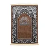 Chenille Banco de Oração Islâmico Muçulmano 70*110cm Clante de Adoração ajoelhada Poly Mat Tassel Tapete de oração portátil Ramadã 240418
